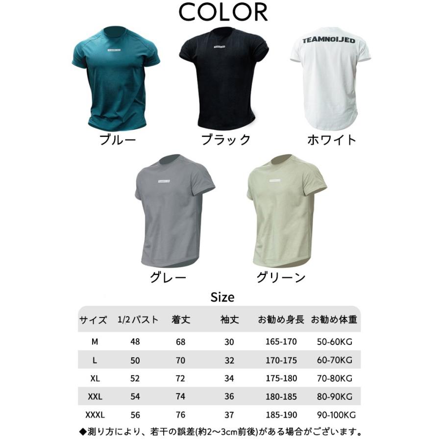 Tシャツ ストレッチ 半袖 ジムウェア メンズ フィットネス