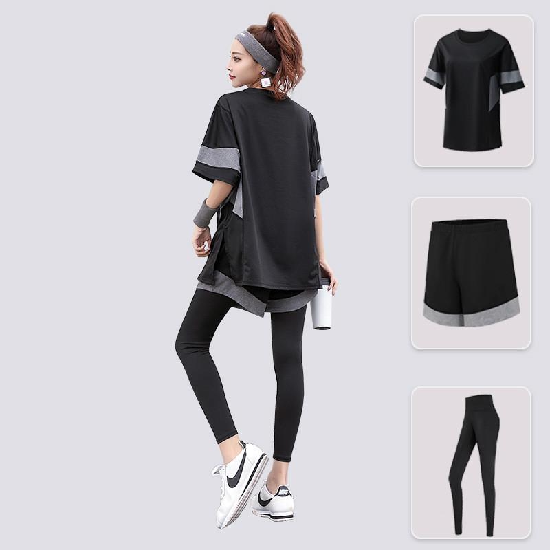 スポーツウェア レディース 3点セット ヨガウェア トップス tシャツ