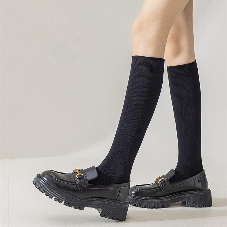 3足セット 靴下 着圧ソックス レディース 段階着圧 ハイソックス