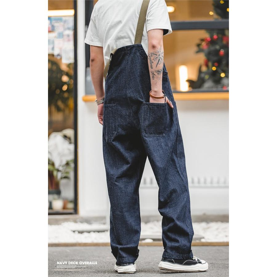 ワークサロペット ツナギパンツ メンズ デニム オーバーオール 春 秋