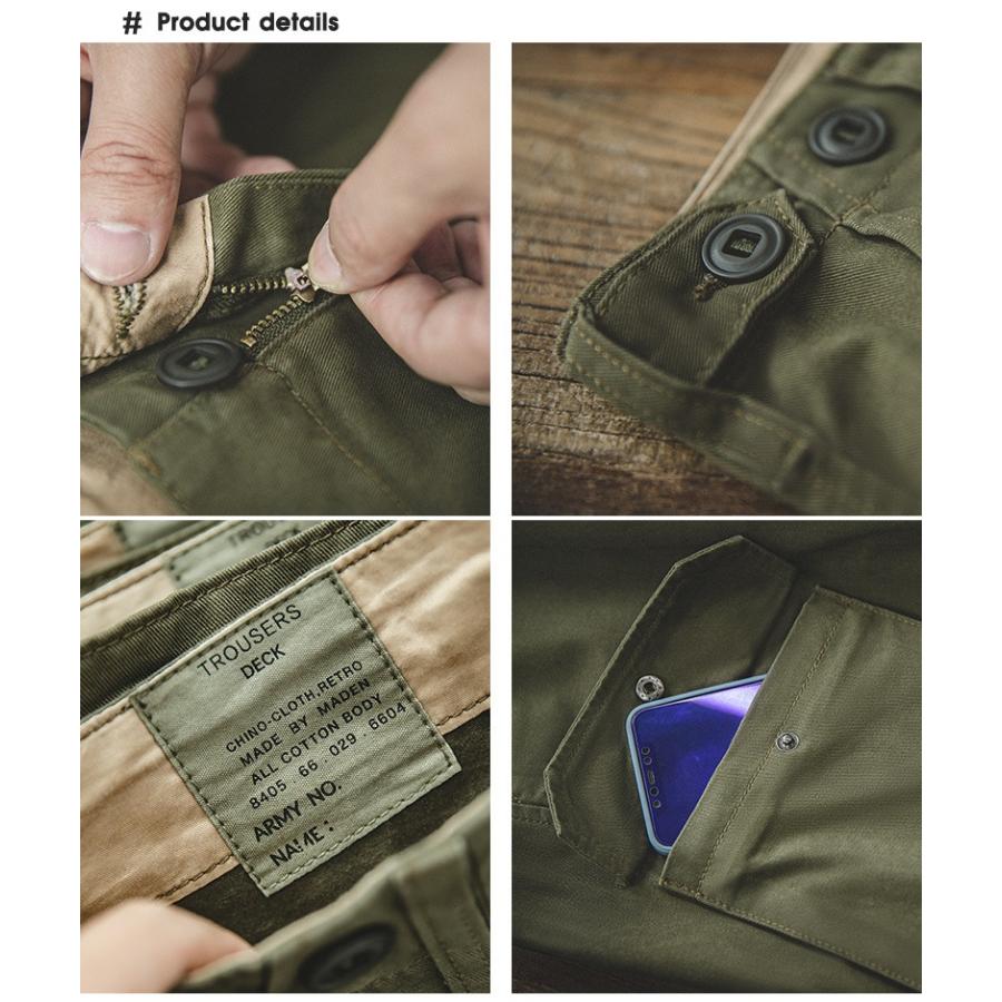イギリス風 ヴィンテージ カーゴパンツ ミリタリー メンズ カジュアル