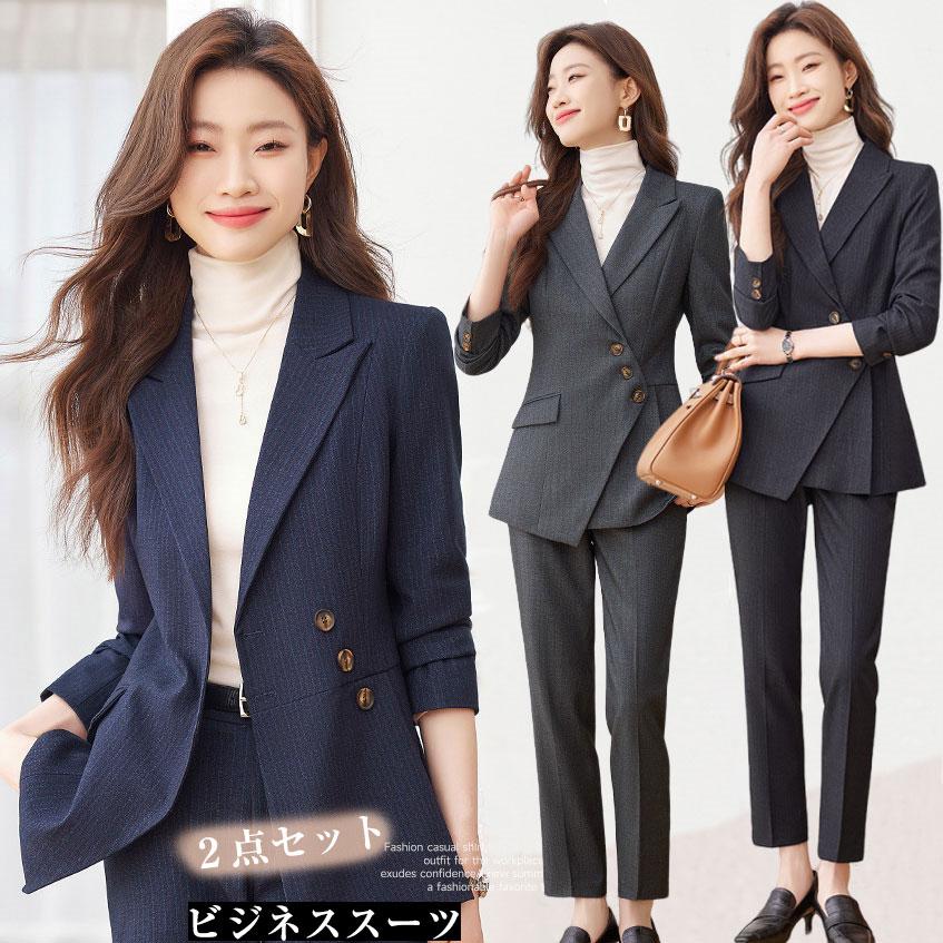 スーツ レディース パンツスーツ 秋 冬 おしゃれ ビジネススーツ