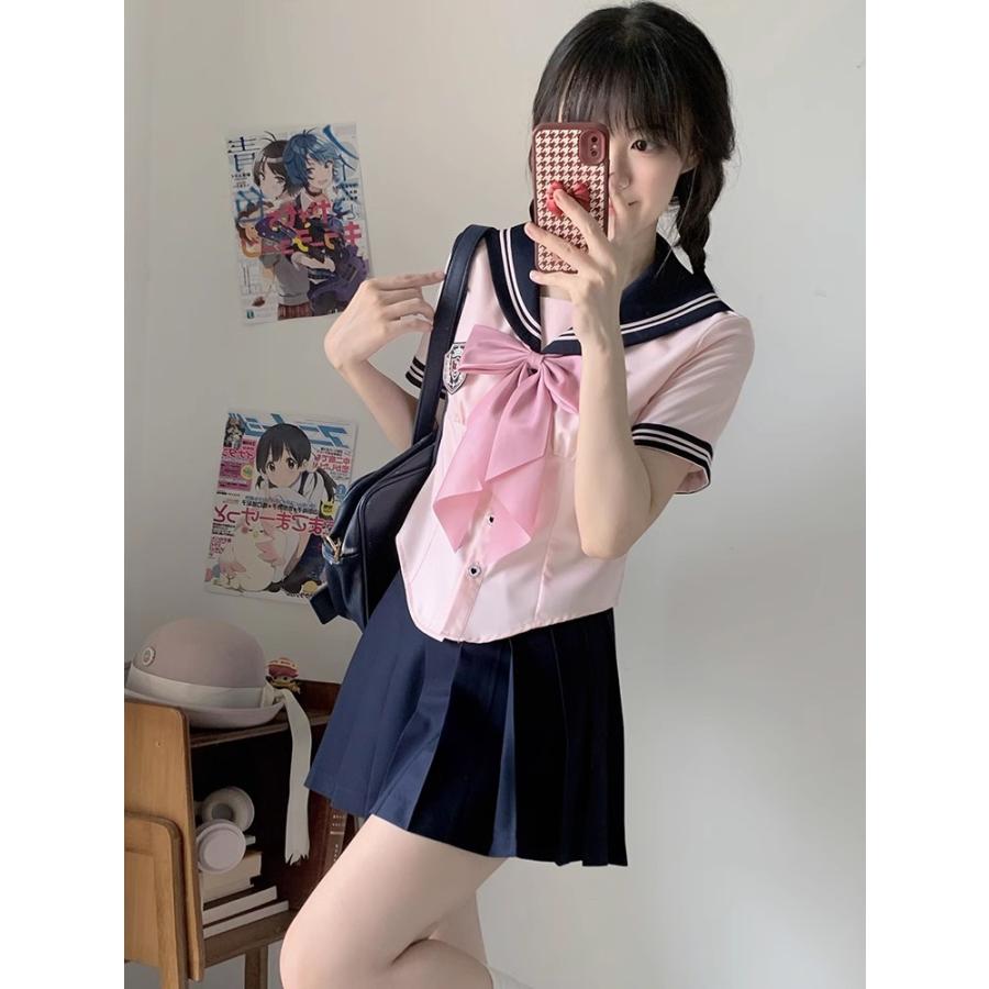 セーラー服 コスプレ 制服 半袖 夏服 上下 3点セット 女子高生 高校生