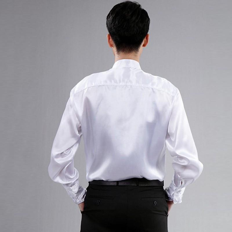 ozz on フリル付きホワイトサテンシャツ 半袖 ozz on フリル付きホワイトサテンシャツ 半袖