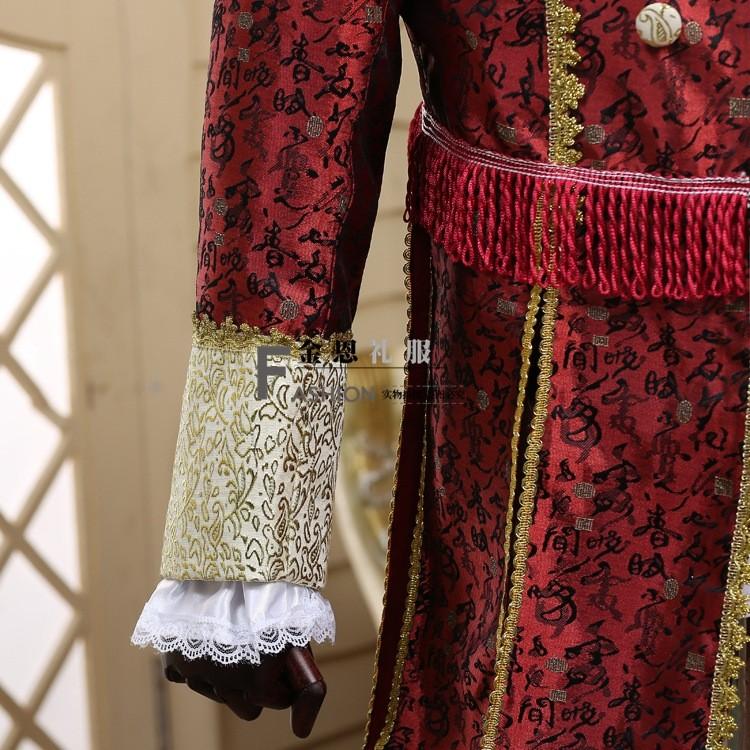 華麗な王族服 演出服 ヨーロッパ 復古風 コスプレ衣装 メンズスーツ