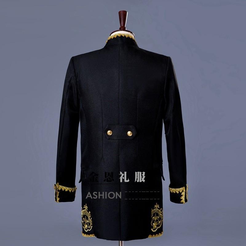 メンズ ヨーロッパ礼服 ラメ刺繍柄 宮廷服 男性スーツ ジャケット+ベスト+ズボン３点セット コスチューム コスプレ衣装 ライブ衣装 演劇 オペラ 声楽 演出服_7