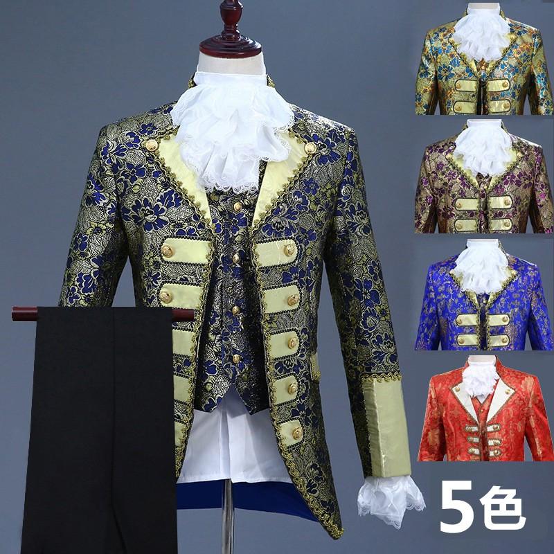 演出服 華麗なヨーロッパ 宮廷服 男性用スーツ 上下セット コスチューム コスプレ衣装 メンズ 王子様 貴族 舞台 ステージ衣装 演劇 オペラ 声楽 派手 パーティ Juy 4328 イセンストア 通販 Yahoo ショッピング
