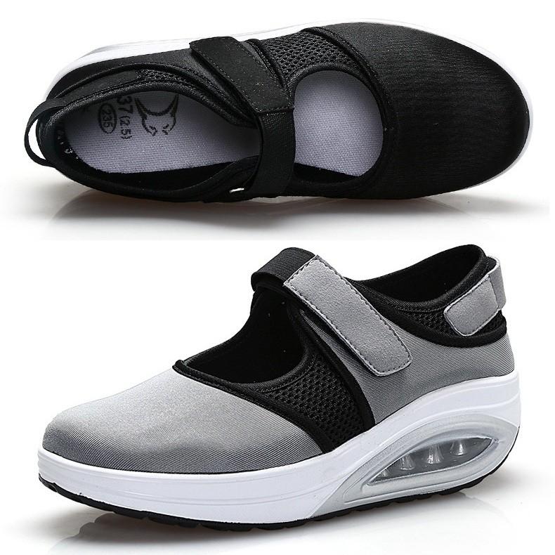 スニーカー スリッポン パンプス 厚底 インヒール ストラップ