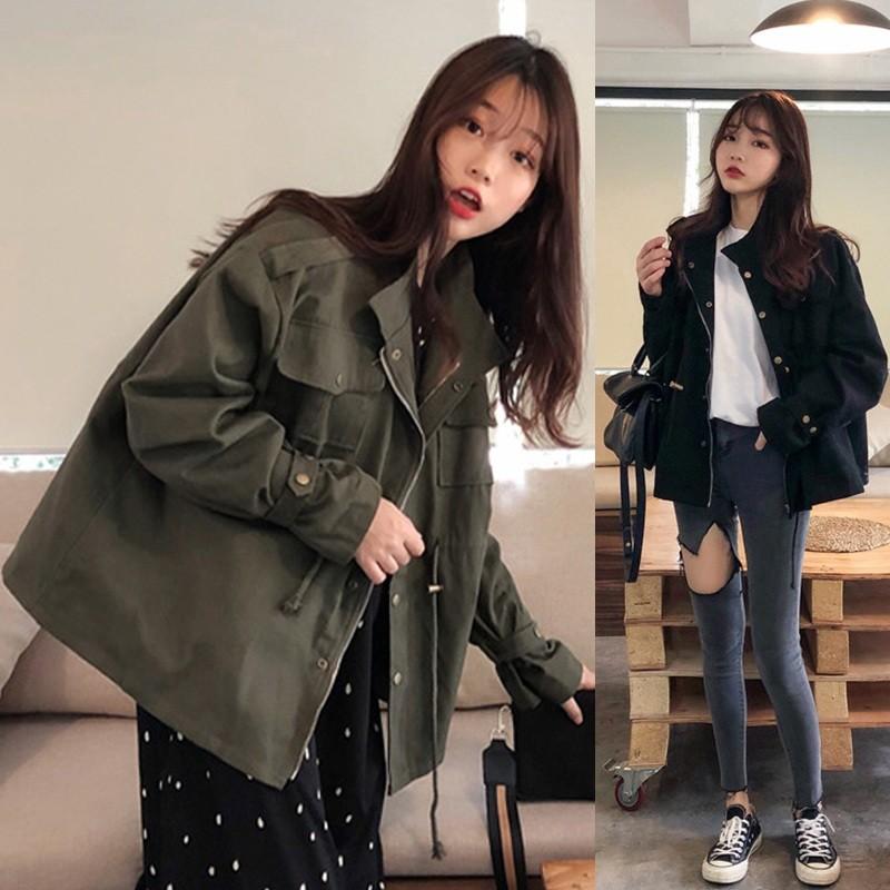 ノーカラー モッズコート スプリングコート ミリタリー ジャケット レディース アウター オーバーサイズ 長袖 トレンチコート ミディアム丈 カジュアル 春コート Juy 5135 イセンストア 通販 Yahoo ショッピング