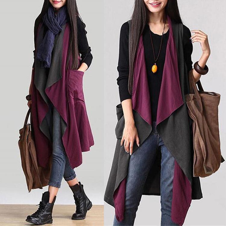 レディース トップス ジレ ロングジレ ベスト リバーシブル両面 羽織り カットソー 春夏 ロングベスト 薄手 スプリング ライトアウター 代 30代 ファッション Juy 5273 イセンストア 通販 Yahoo ショッピング