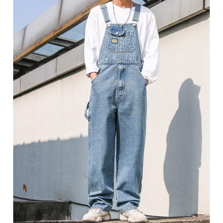 メンズサロペット オーバーオール デニム つなぎ オールインワン ガウチョパンツ ゆったり ワークパンツ 作業服 デニムパンツ ロング丈 男性 カジュアル Juy 5749 イセンストア 通販 Yahoo ショッピング