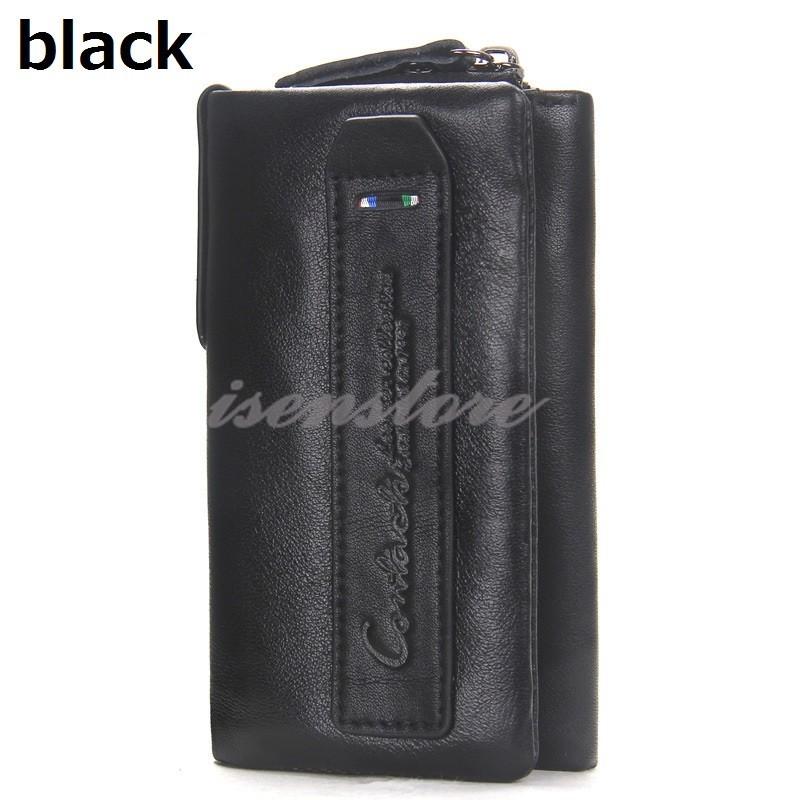 財布 三つ折り メンズ ミニ財布 レザー 本革 多機能 キーケース 小銭