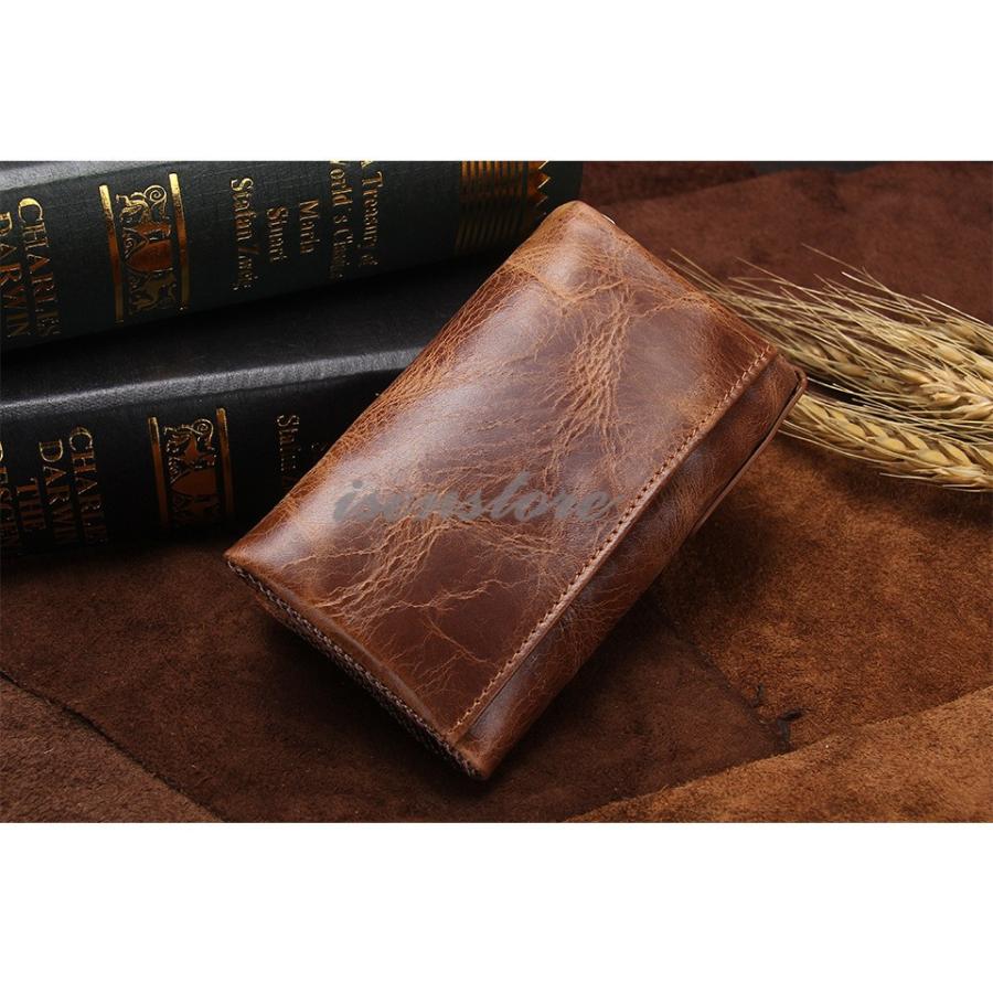 財布 三つ折り メンズ ミニ財布 レザー 本革 多機能 キーケース 小銭