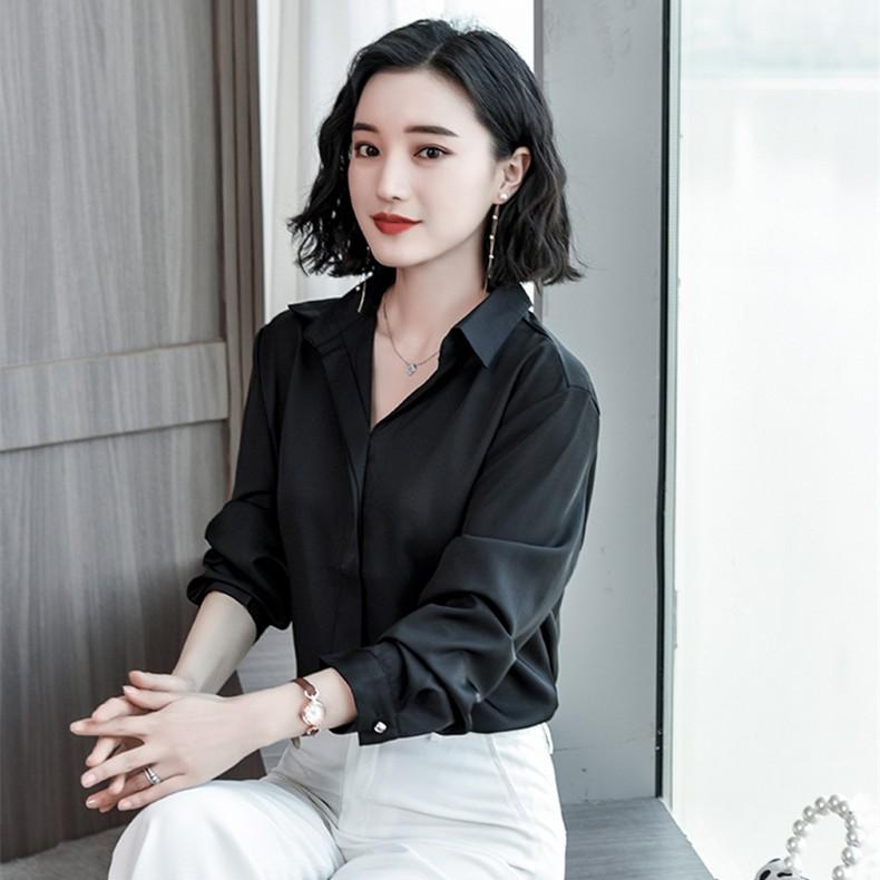長袖ブラウス 無地 仕事用 フォーマルシャツ レディース トップス Yシャツ ビジネス 通勤 フォーマル レギュラー リクルートシャツ ママ Ol 着痩せ May 1609 イセンストア 通販 Yahoo ショッピング