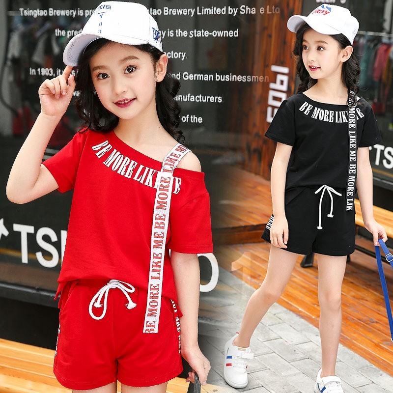 子供ジャージ 女の子 上下セット 字母プリント 肩出し スウェット 2点セット 半袖tシャツ ショートパンツ スポーツウェア キッズ ジュニア 子供服 夏 May 177 イセンストア 通販 Yahoo ショッピング