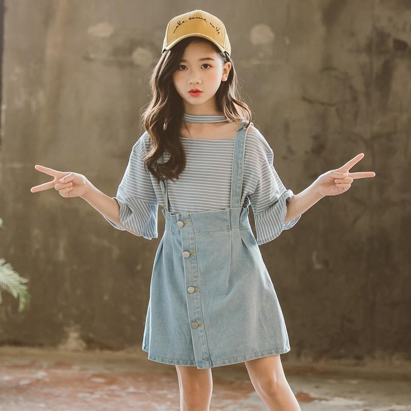 通販限定 ワンピース キッズ 子供服 女の子 デニムワンピース サスペンダーワンピース 子供ドレス ジュニア オーバーオール 春 夏 送料無料 枚数限定 Centrodeladultomayor Com Uy