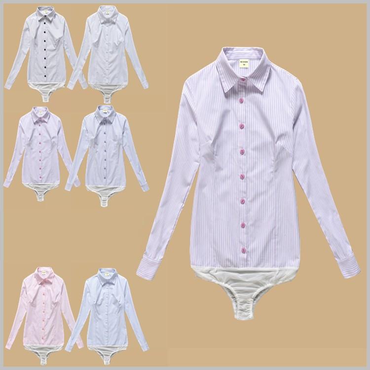 全6色 春夏ワイシャツ ショーツ付き ピンストライプ柄 長袖 ボディシャツ フォーマル ビジネス通勤 Ol制服 インナーシャツ レディース ストレッチ着痩 May 2 イセンストア 通販 Yahoo ショッピング