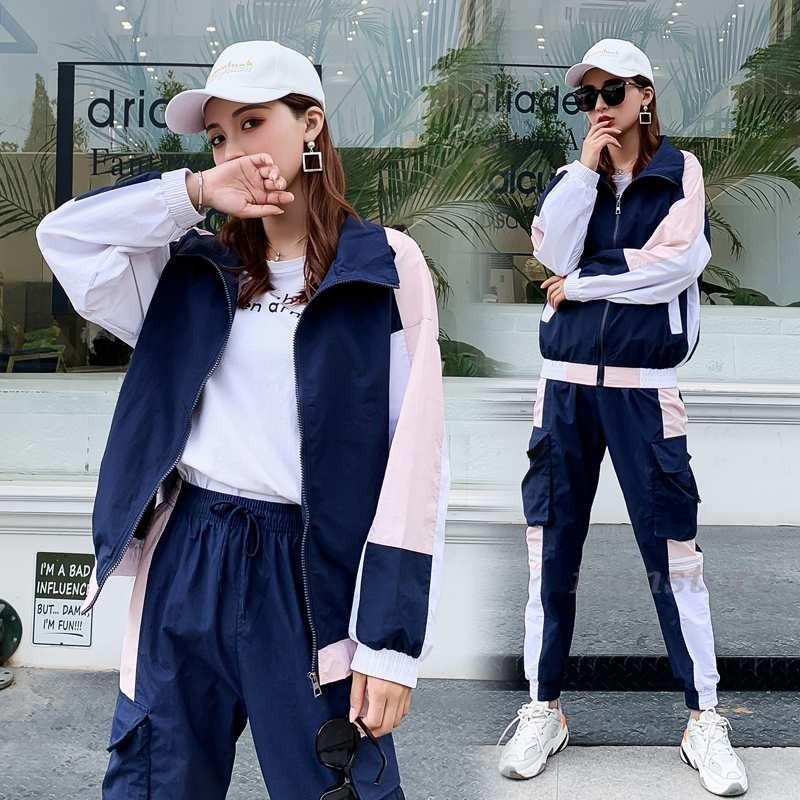 おしゃれ ジャージ 上下セット レディース 長袖 スポーツウェア Hiphop 薄手 カジュアル セットアップ ランニングウェア 運動着 春秋 ルームウェア May 2467 イセンストア 通販 Yahoo ショッピング