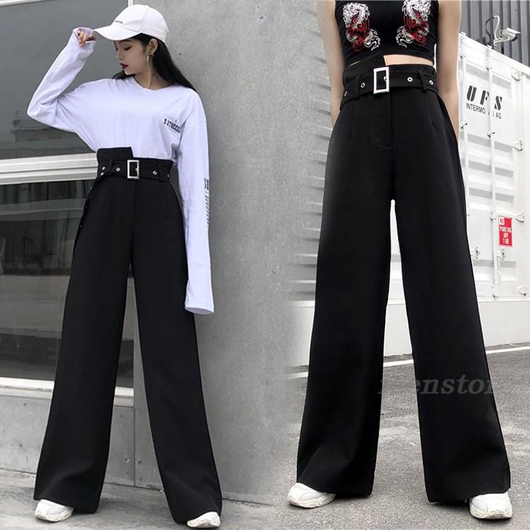 春秋コーデ ロングパンツ きれいめ ワイド ガウチョパンツ ゆったり レディーススラックス 通勤 通学 カジュアル 薄手 ハイウエスト ベルト付き ボトムス 着痩 May 3139 イセンストア 通販 Yahoo ショッピング