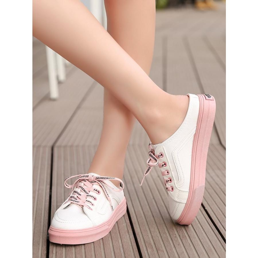 かかとなし スニーカー サンダル レディース フラット 履きやすい 婦人