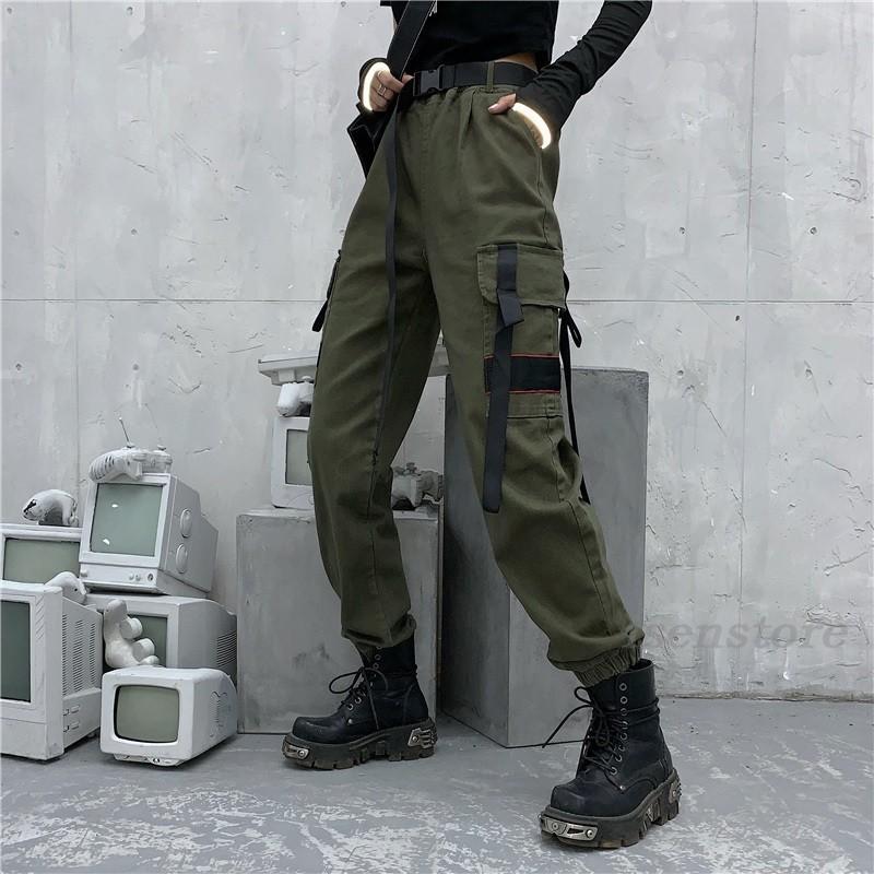 カーゴパンツ 大きいサイズ ゆったり ミリタリーパンツ レディース 作業着 ハイウエスト ポケット付き ワークパンツ Hiphop 原宿系 アメカジ ジョガー パンツ May 3727 イセンストア 通販 Yahoo ショッピング