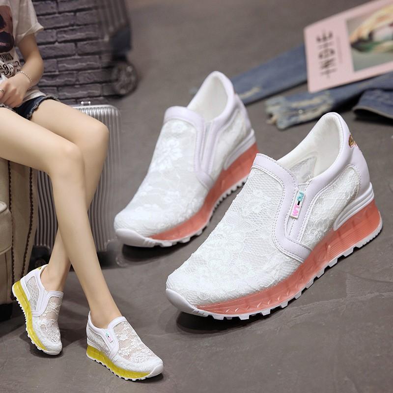 スリッポン 厚底 スニーカー 美脚 スポーツ コンフォート レディース