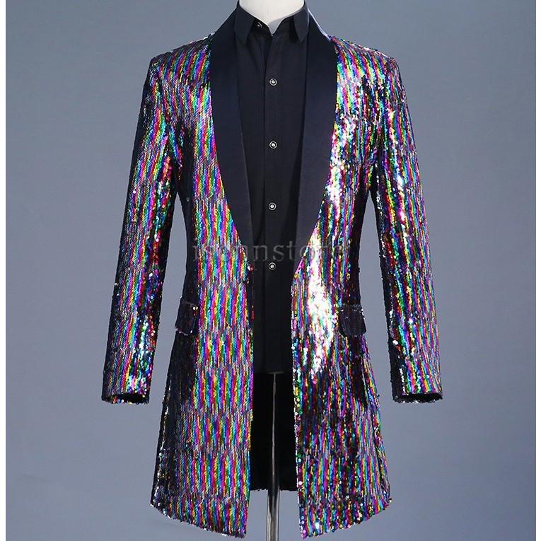 人気 メンズ 演出服 スパンコール ロングコート ダンス衣装 タキシード 司会者 カラオケジャケット フォーマル ステージ衣装 結婚式 礼服 コンサート 歌手 芸人 人気 メンズ 演出服 スパンコール ロングコート ダンス衣装 タキシード