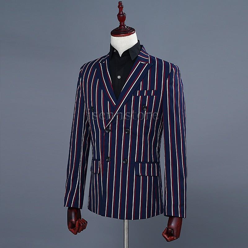 カジュアルスーツ ストライプ柄 カラフル おしゃれ 男性用スーツ