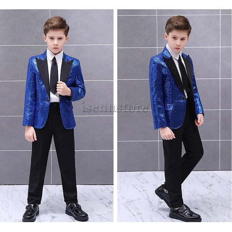 キッズ 子ども ダンス衣装・ステージ衣装 スパンコールジャケット