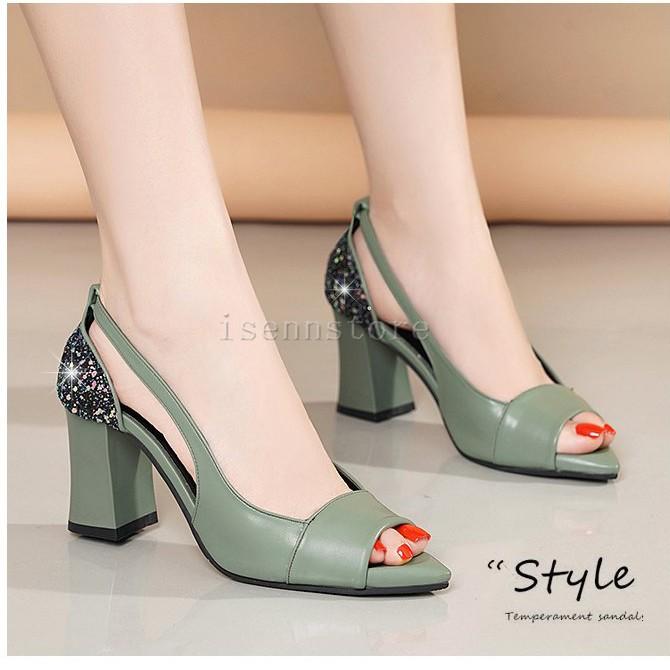 チャンキーヒール サンダル レディース ヒール 美脚サンダル オープントゥ 春夏 エナメル 7 5ｃｍ ママ 美脚 疲れにくい オフィス パーティ 二次会 太ヒール Mmay 4602 イセンストア 通販 Yahoo ショッピング