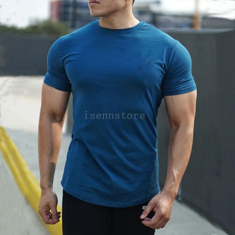 Tシャツ メンズ トップス 半袖 タイトフィット 伸縮性 トレーニングウェア ジムウェア 筋トレ スポーツ 無地 フィットネスウェア カジュアル 吸汗速乾5色 Mmay 4841 イセンストア 通販 Yahoo ショッピング