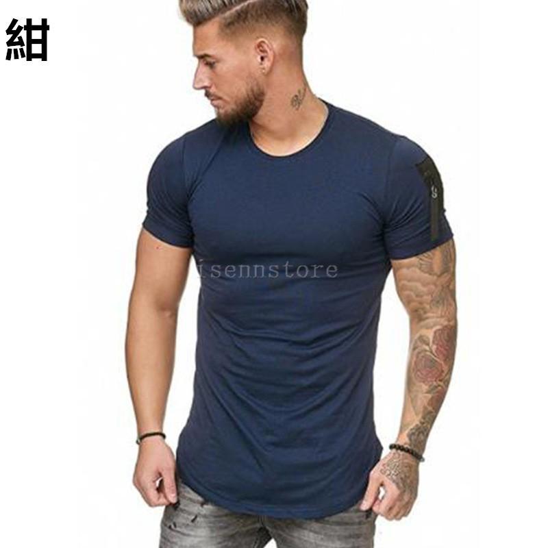 メンズ シャツ 半袖 タイトフィット Tシャツ スポーツ ジム ジョギング ランニング 無地 ストレッチ 薄手 夏物 カジュアル フィットネスウェア トレーニング Mmay 4861 イセンストア 通販 Yahoo ショッピング