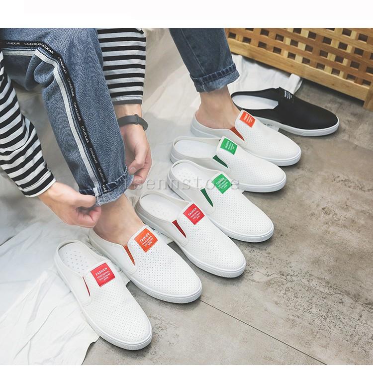 スニーカー かかとなし メンズ靴シューズ おしゃれ Pu革 ローファー軽量 通気 ぺたんこ 靴 カジュアル メンズ スリッポン スリッパ サボサンダル 紳士靴 ４色 Mmay 5186 イセンストア 通販 Yahoo ショッピング