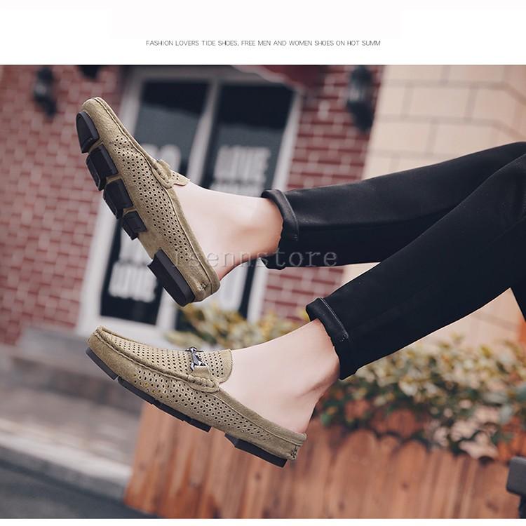 ビジネスシューズ サンダル メンズ 革靴 ローファー ビット サボサンダル スリッパ スエード カジュアル 通気 軽い ドライビングシューズ かかとなしバブーシュ Mmay 5190 イセンストア 通販 Yahoo ショッピング