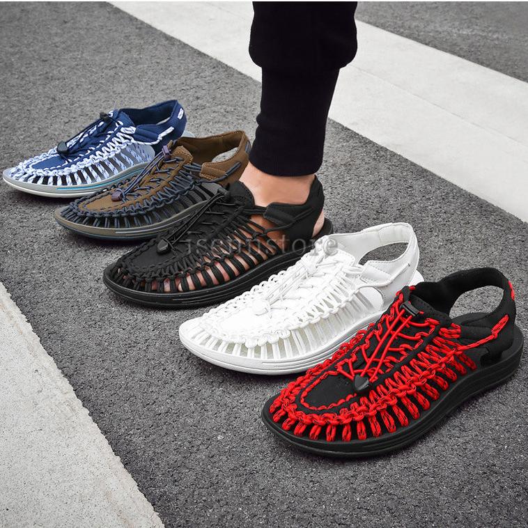 サンダル メンズ おしゃれ スポーツサンダル 靴 ビーチサンダル レースアップ 編み 軽い 夏 サマーシューズ アウトドアサンダル 全10色 Mmay 5375 イセンストア 通販 Yahoo ショッピング