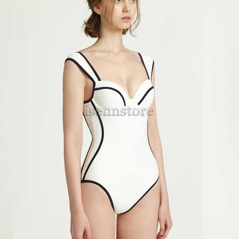 新作 水着 体型カバー レディース モノキニ バンドゥビキニ 人気 ワンピース水着 ワイヤー入り セクシー オシャレ スイムウェア 海水浴 温泉 ビーチ プール Mmay 5624 イセンストア 通販 Yahoo ショッピング
