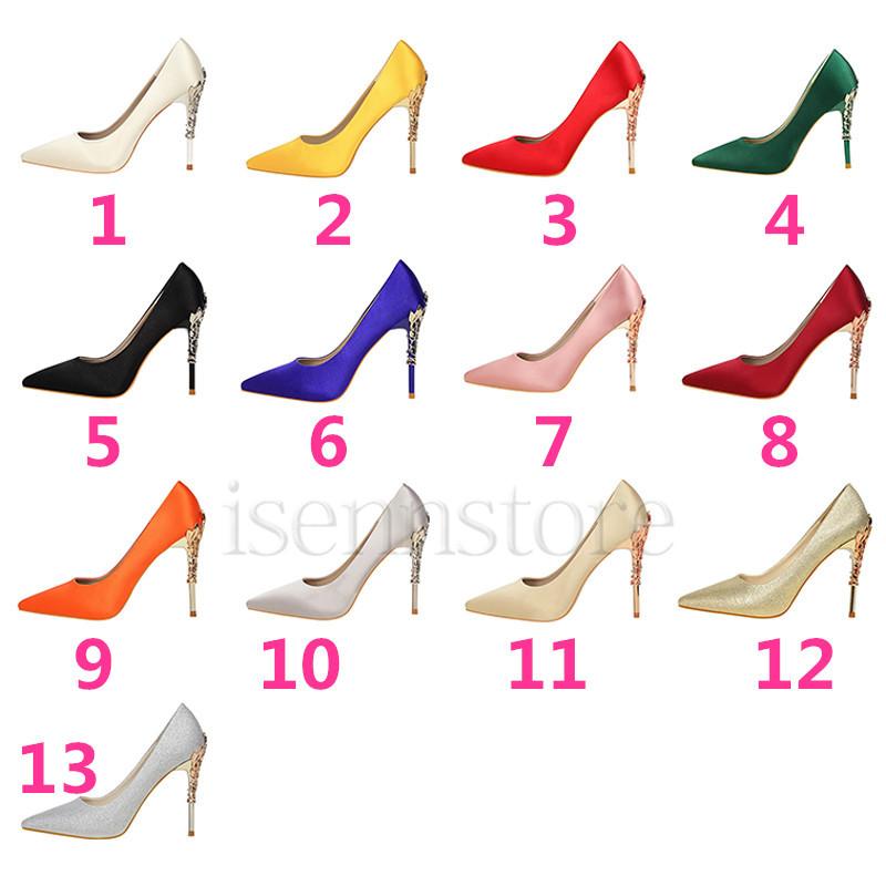 結婚式 フォーマル ピンヒール サテン素材 パンプス 10cm ハイヒール ポインテッドトゥパンプス メタリック ヒール 披露宴 パーティー 二次会 女性 13色 Mmay 6054 イセンストア 通販 Yahoo ショッピング