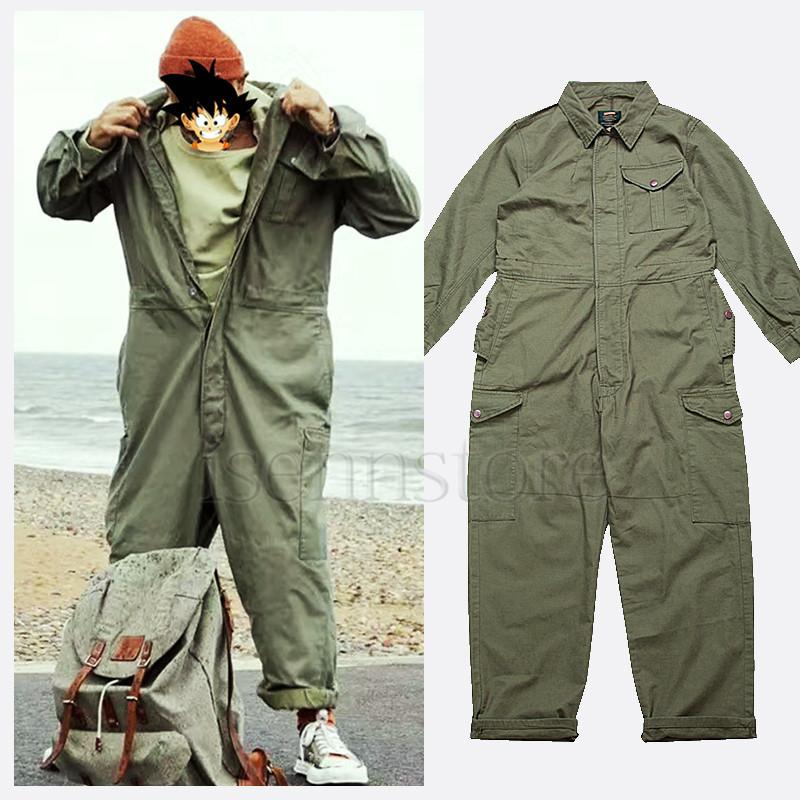 つなぎ メンズ 長袖 オーバーオール ユニフォーム 作業服 サロペット