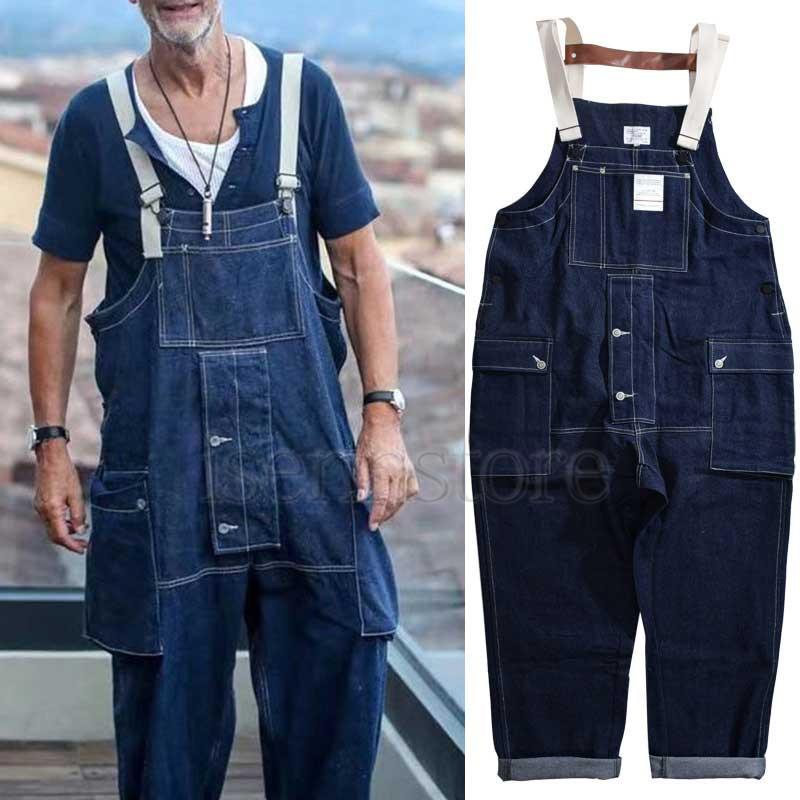 オーバーオール メンズ サロペット つなぎ デニム ガウチョパンツ オールインワン ロング ボトムス 無地 おしゃれ 春秋 男性 カジュアル 大きいサイズ アメカジ Mmay 6581 イセンストア 通販 Yahoo ショッピング