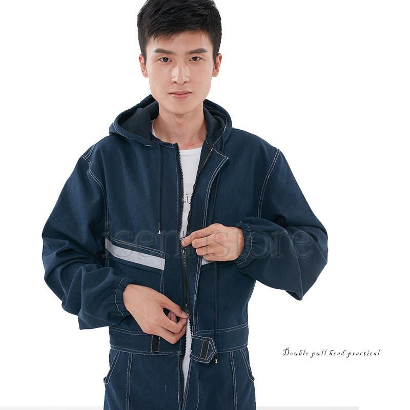 ツナギ 長袖 オーバーオール ジャンプスーツ メンズ レディース 作業服