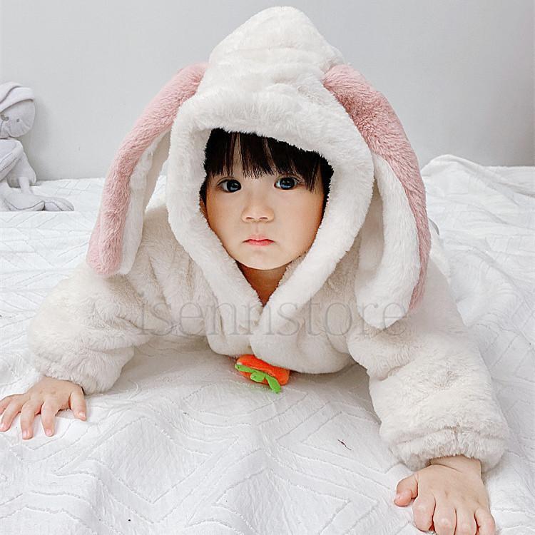 着ぐるみ カバーオール ベビー服 うさぎ耳 ロンパース 冬服 もこもこ 厚手 フード付き 動物着ぐるみ キッズ ベビー 可愛い 赤ちゃん 出産祝い プレゼント Mmay 7194 イセンストア 通販 Yahoo ショッピング