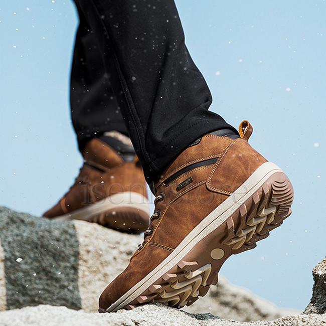 スニーカー メンズ アウトドア 裏起毛 ブーツ トレッキングシューズ