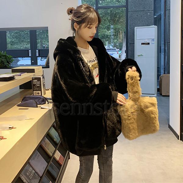 ファーコート レディース 冬 30代 フェイクファーコート フード