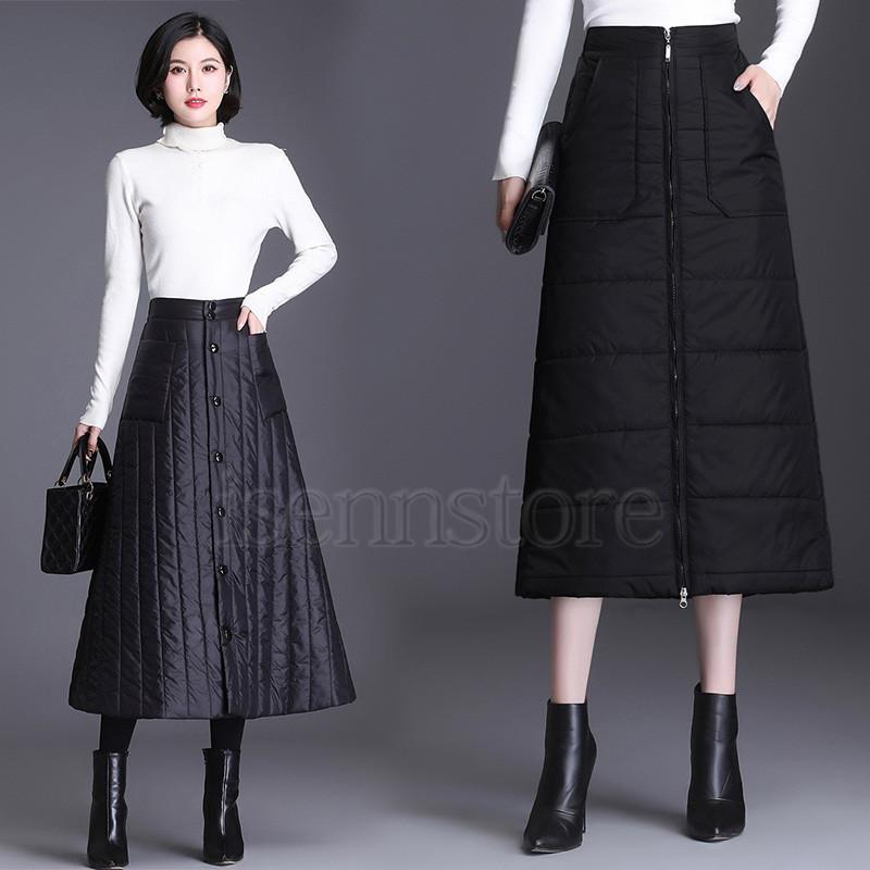 巻きスカート ダウンスカート 冬 防寒 ロング丈 マキシスカート 中綿 キルティングスカート 防風 軽量 レディース ハイウエスト Aラインスカート 秋冬ボトム Mmay 73 イセンストア 通販 Yahoo ショッピング