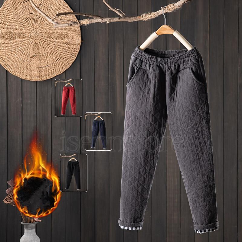 テーパードパンツ レディース サルエルパンツ 中綿 キルティングパンツ 防寒 カジュアル 厚手 ウエストゴム あったか ボトムス ゆったり 秋冬 大きいサイズ Mmay 8423 イセンストア 通販 Yahoo ショッピング