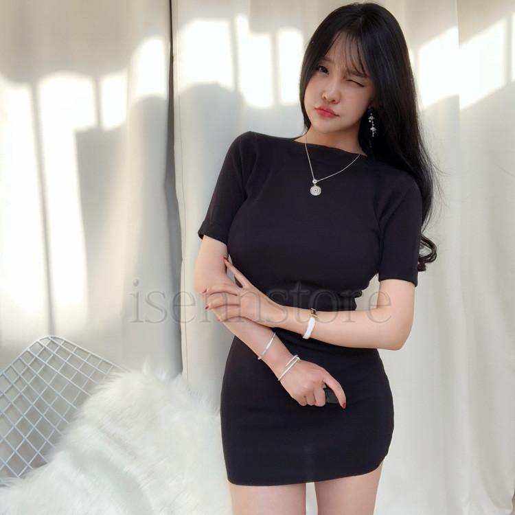 値引きする Vネック 無地 スリム フォーマル ワンピース ミディ ドレス ２色 特売 Armondmorales Com