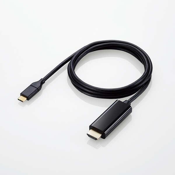 ELECOM（エレコム） 変換ケーブル USB Type-C to HDMI 1m ミラーリング対応 ストリーミング対応 60Hz ブラック MPA-CHDMI10BK｜isense｜02