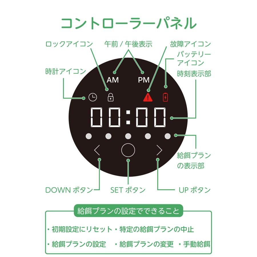 ELECOM（エレコム） 自動給餌器 猫 犬 ウェット対応 6食 タイマー5分