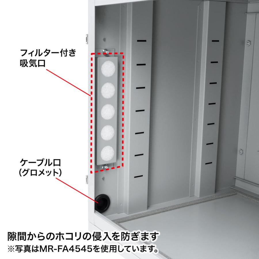 【クーポン】 SANWA SUPPLY（サンワサプライ） 防塵ラック（W550×D550） MR-FA5555 【RI1842468390】(65243円)