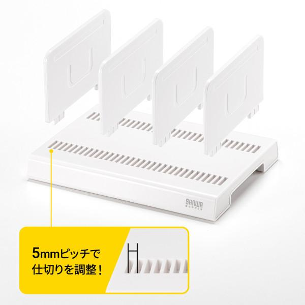 SANWA SUPPLY（サンワサプライ） タブレット・スマートフォン用スタンド（10台収納タイプ） PDA-STN20WN｜isense｜15